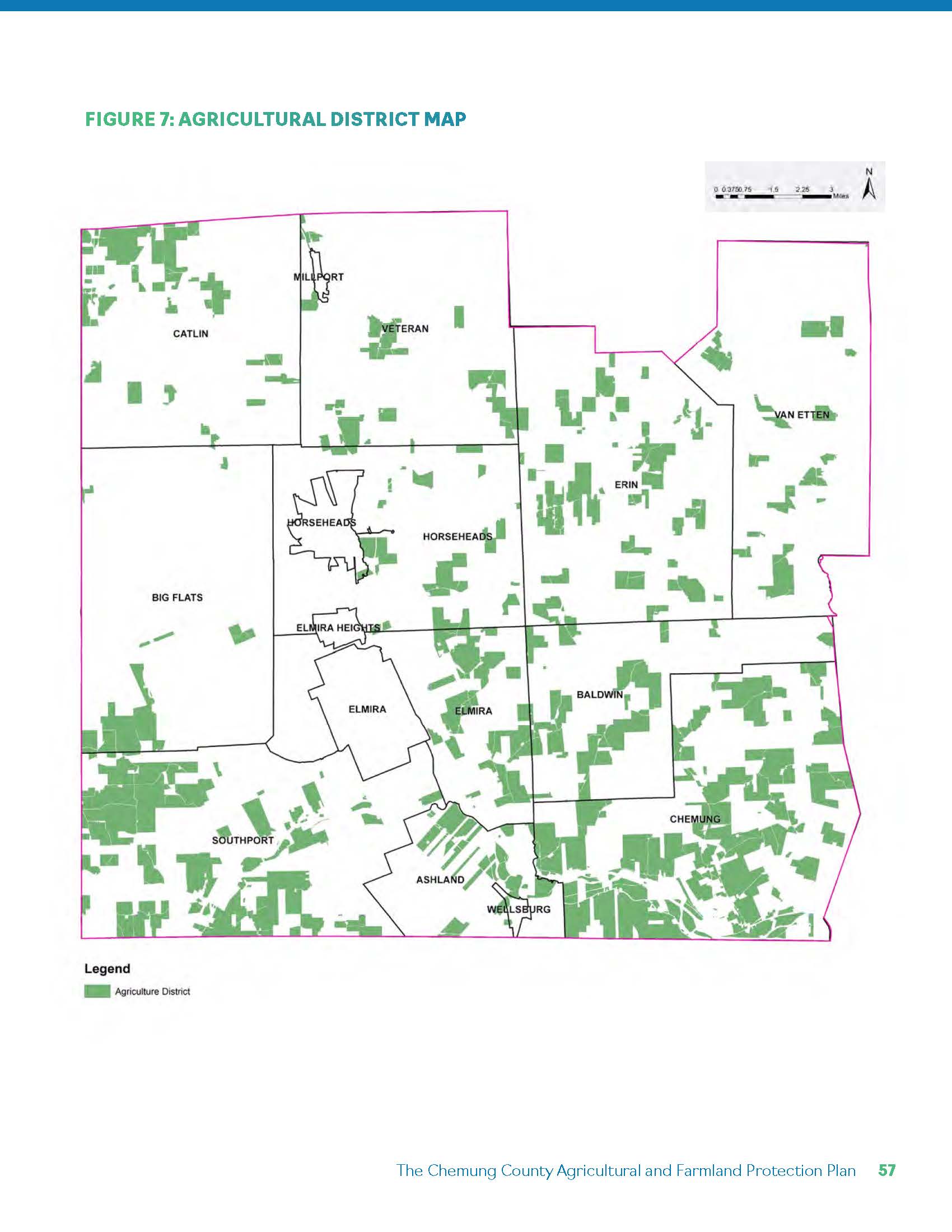 Agricultural district map