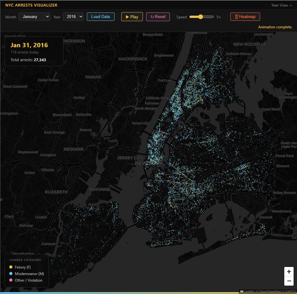 NYC Arrests Visualizer